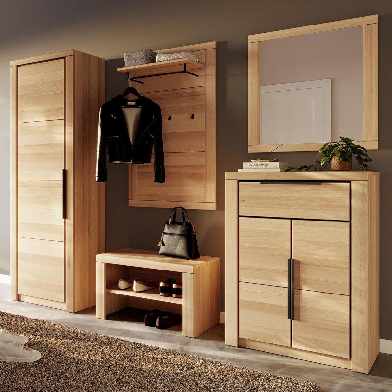 5 Parçalı Aynalı ve Oturaklı Suntalam Portmanto Vestiyer Seti - 220 cm - 159361