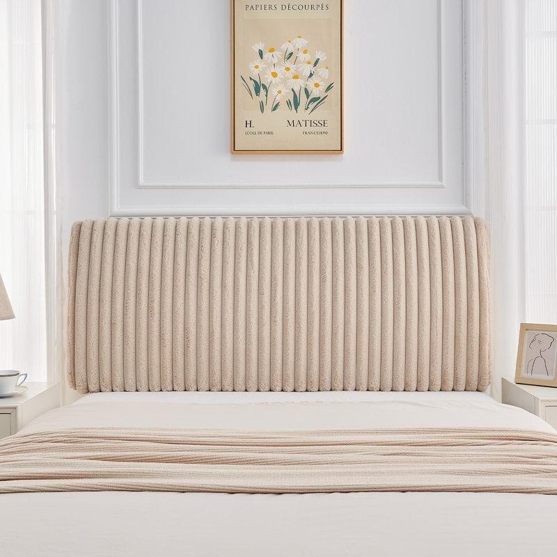Açık Deve Tüyü Kumaş Ergonomik Yüksekliği Ayarlanabilir Yatak Başlığı - 153 cm - 144570