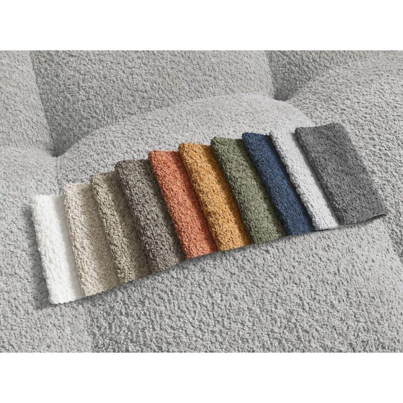 Açık Gri Bukle Kumaş U Şekilli Panoramik Koltuk Takımı - 465 cm - 152175