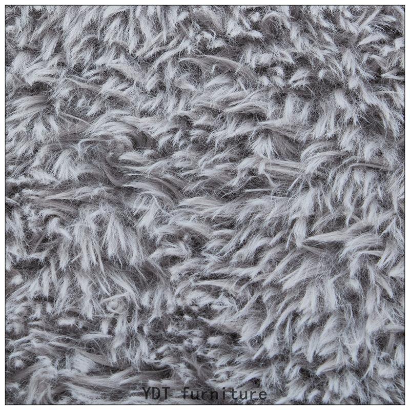 Açık Gri Pelüş Kumaş 5 Kademeli Ayarlanabilir Yatağa Dönüşebilen Puf Koltuk - 176x89 cm - 157393