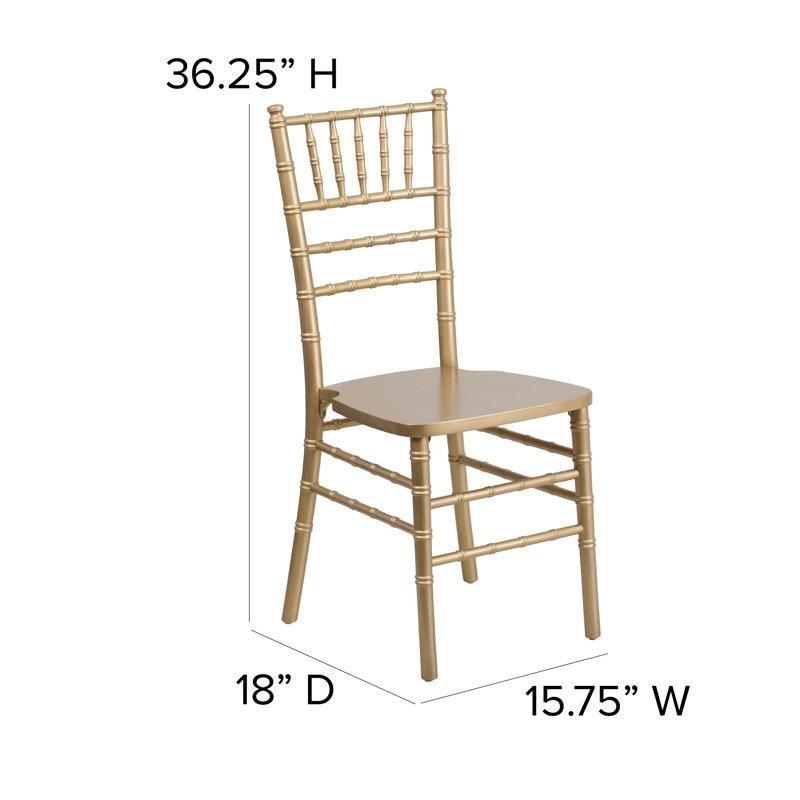 Ahşap İstiflenebilir Chiavari Sandalye, 2'li Set - 146922