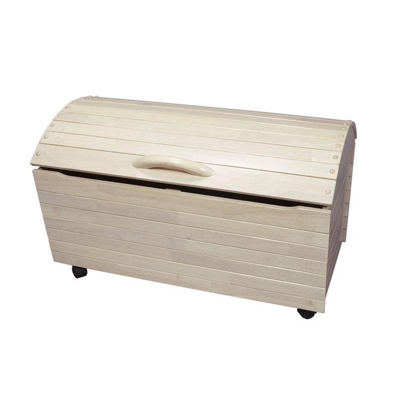 Ahşap Kapaklı Tekerlekli Oyuncak Dolabı - 86x54 cm - 150180