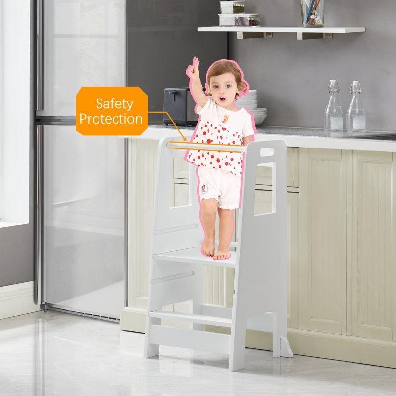 Ahşap Kaymaz 3 Basamaklı Öğrenme Kulesi - 163108