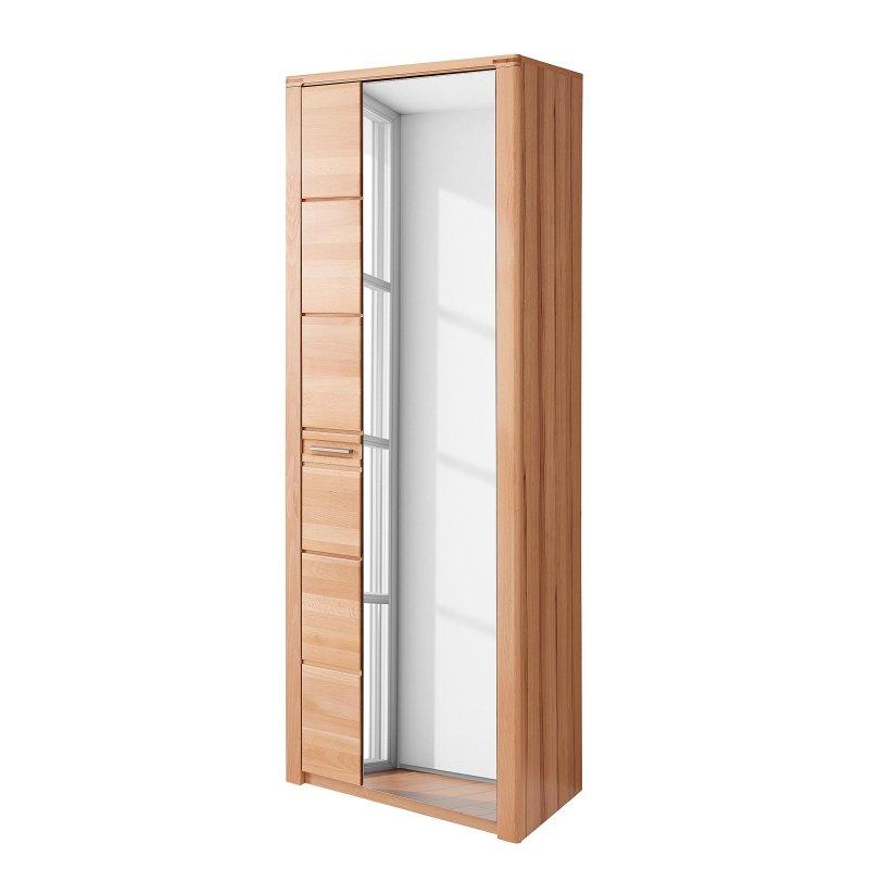 Ahşap Rengi 5 Parça Aynalı ve Oturaklı Portmanto Vestiyer Seti - 268 cm - 159376