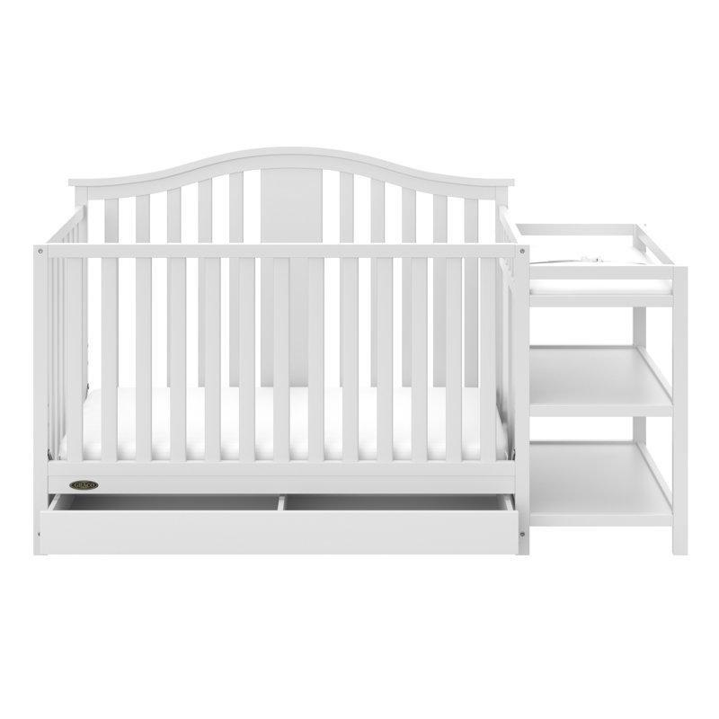 Alt Değiştirme Üniteli ve Çekmeceli Masif Ahşap 4ü 1 Arada Dönüşebilen Beşik - 184x75 cm - 161917