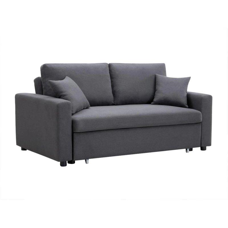 Antrasit Kumaş Yataklı Üçlü Koltuk - 168 cm - 155224