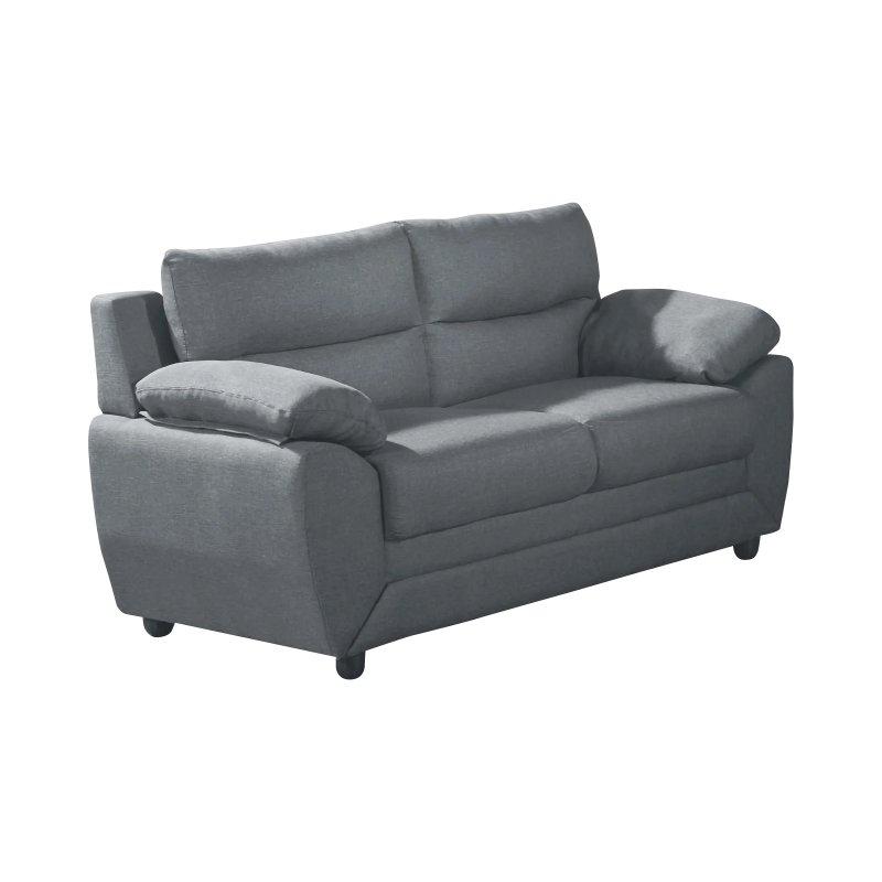 Antrasit Kumaş Yuvarlak Hatlı 2 Kişilik Koltuk - 163 cm - 155203