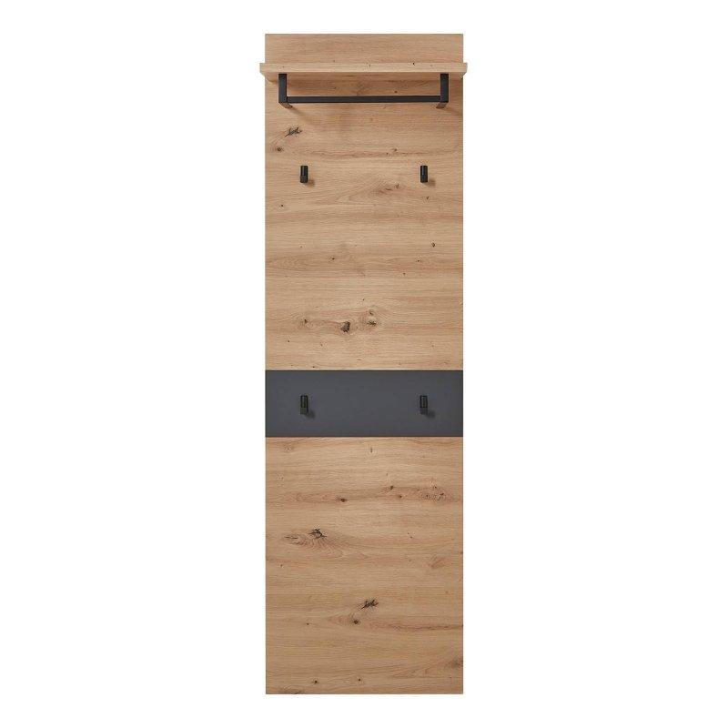 Artisan Meşe ve Grafit Suntalam 2 Parçalı 3 Kapaklı Portmanto Vestiyer Seti - 170x170 cm - 159340