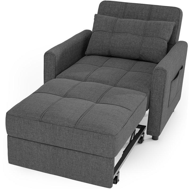 Ayarlanabilir Kumaş 3'ü 1 Arada Yatak Olan Tekli Koltuk - 156292