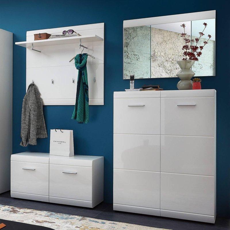 Aynalı Oturaklı 4 Parçalı Portmanto Vestiyer Seti - 201 cm - 159106