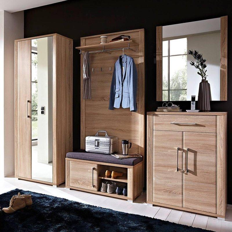 Aynalı Oturaklı 5 Parçalı Modern MDF Portmanto Vestiyer Seti - 238 cm - 159115 Aynalı Oturaklı 5 Parçalı Modern MDF Portmanto Vestiyer Seti - 238 cm - 159115