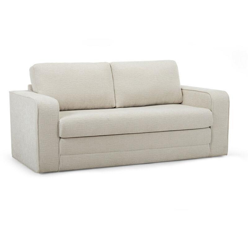 Bej Dokulu Kumaş Yataklı 2 Kişilik Koltuk - 160 cm - 153504