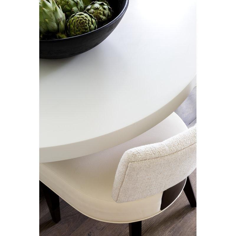 Bej Döşemeli Antik Pirinç Detaylı İkili Masif Ceviz Sandalye - 145644