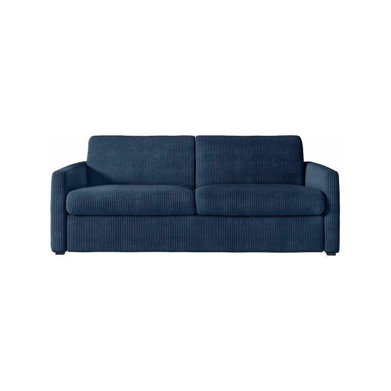 Bej Fitilli Kadife Yataklı Üçlü Koltuk - 198 cm - 155518