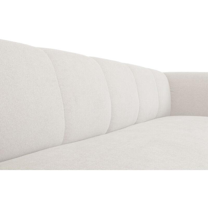 Bej Kadife Dokulu Kumaş 3-4 Kişilik Koltuk - 227x86 cm - 152472