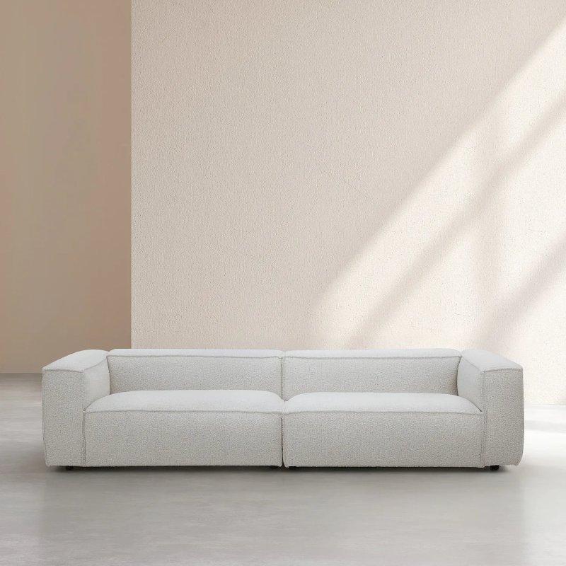 Bej Karışımı Buklet Kumaş 4 Kişilik Koltuk - 300 cm - 154768