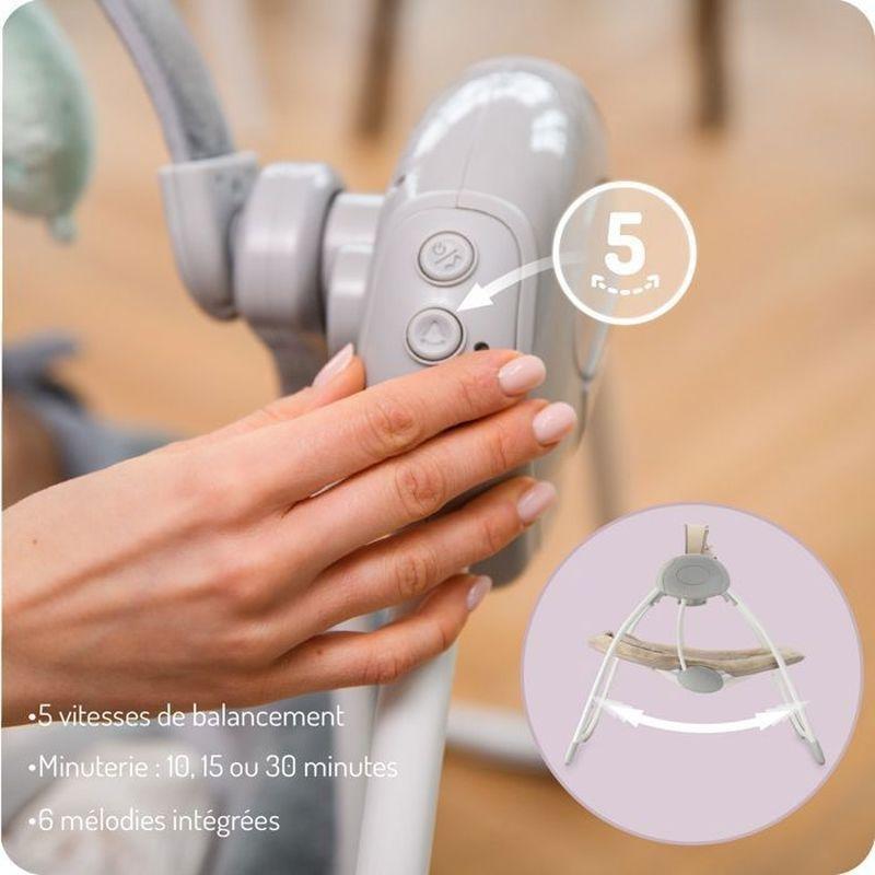 Bej Katlanabilir 5 Kademeli 6 Melodili Elektrikli Ana Kucağı Beşik - 162382