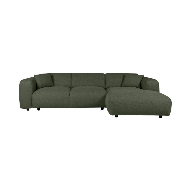 Bej Kırçıllı Kumaş Sağ Köşe Uzanma Modüllü Koltuk - 280x165 cm - 156019