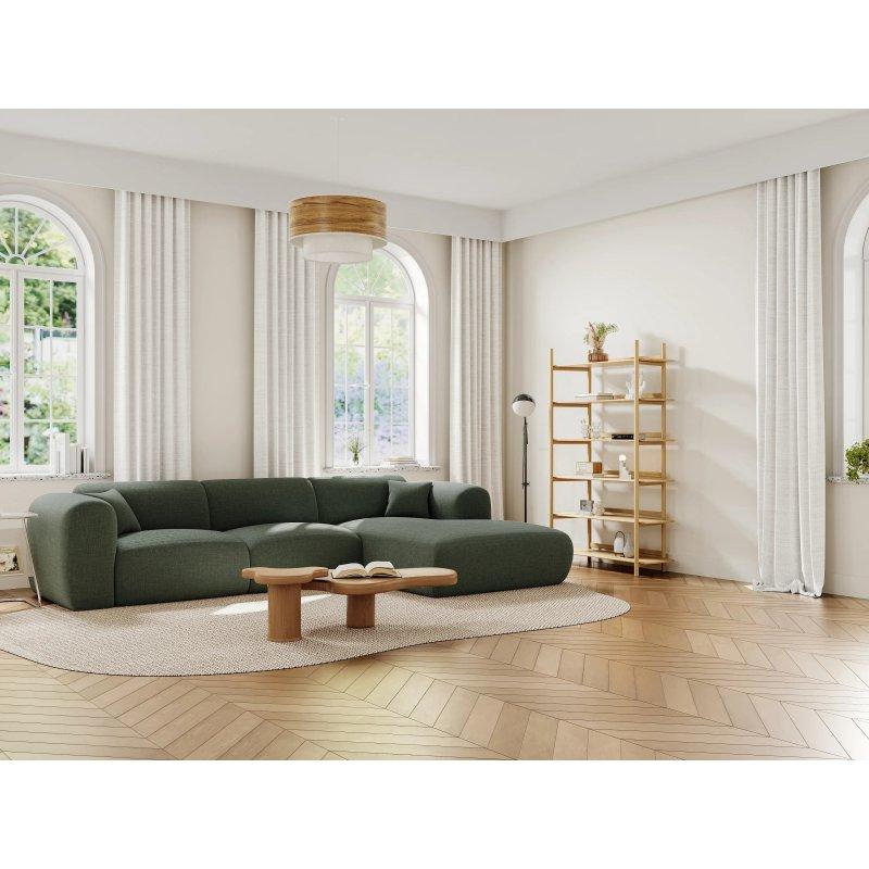 Bej Kırçıllı Kumaş Sağ Köşe Uzanma Modüllü Koltuk - 280x165 cm - 156019