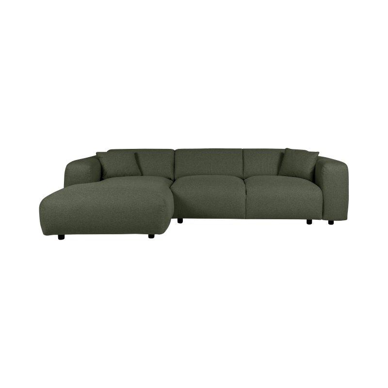 Bej Kırçıllı Kumaş Sol Köşe Geniş Uzanma Modüllü Koltuk - 280 cm - 156043