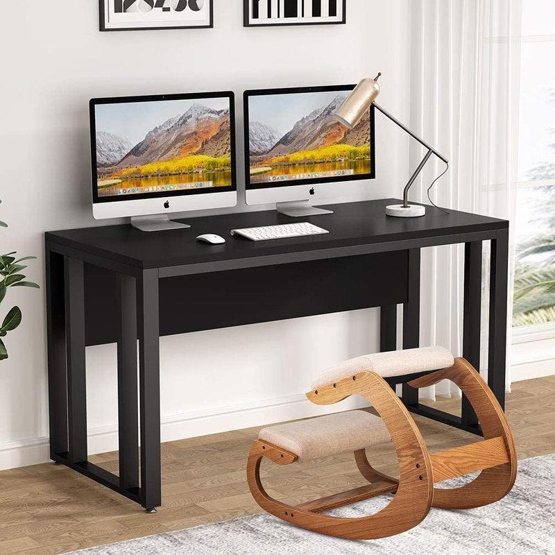 Bej Kumaş Masif Huş Ağacı Ergonomik Tekerlekli Bar Sandalyesi - 148698