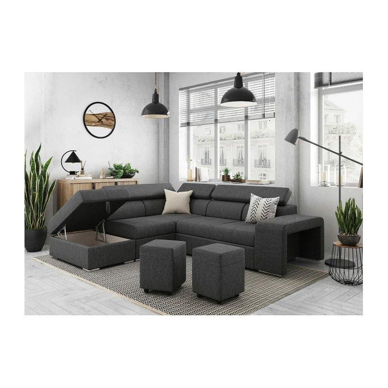 Bej Kumaş Yataklı Sol Köşe Koltuk - 262x220x91 cm - 155770