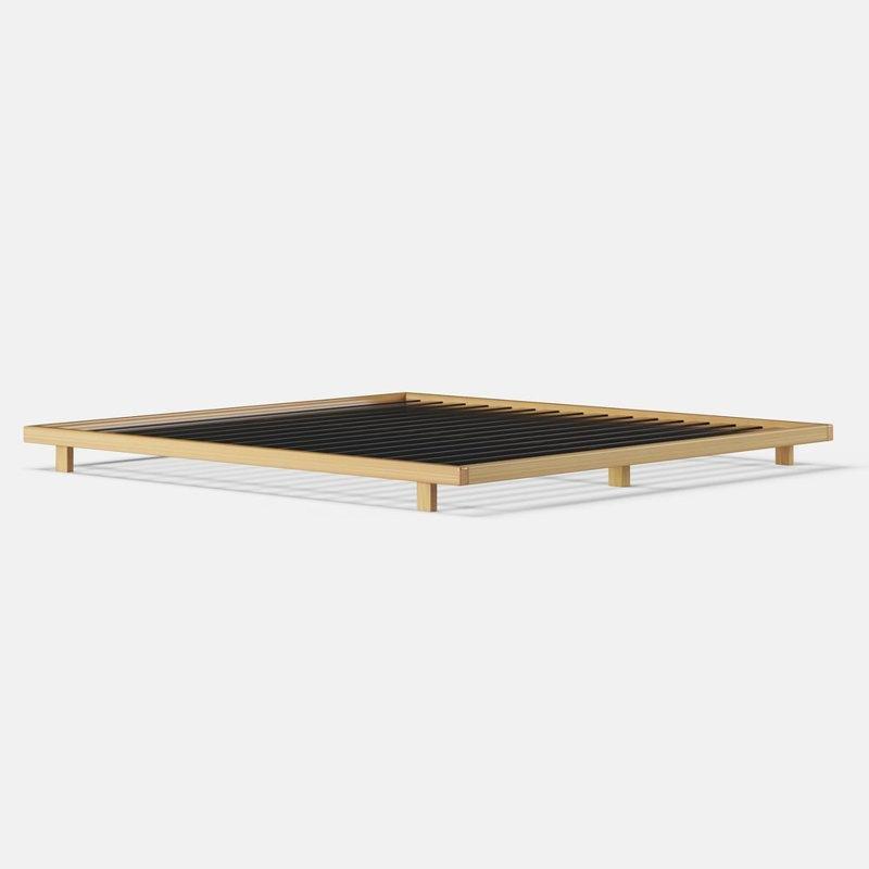 Bej Metal Japon Tarzı Alçak Platform Karyola - 213x203 cm - 142543