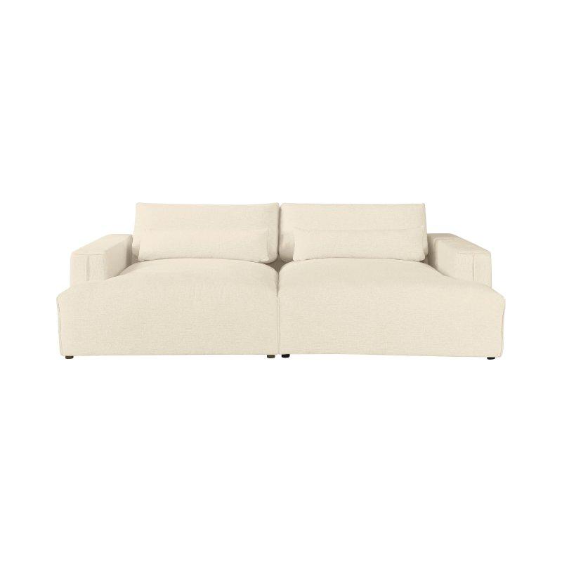 Bej Şönil Kumaş 4 Kişilik Derin Oturumlu Köşe Koltuk - 266x134 cm - 155959