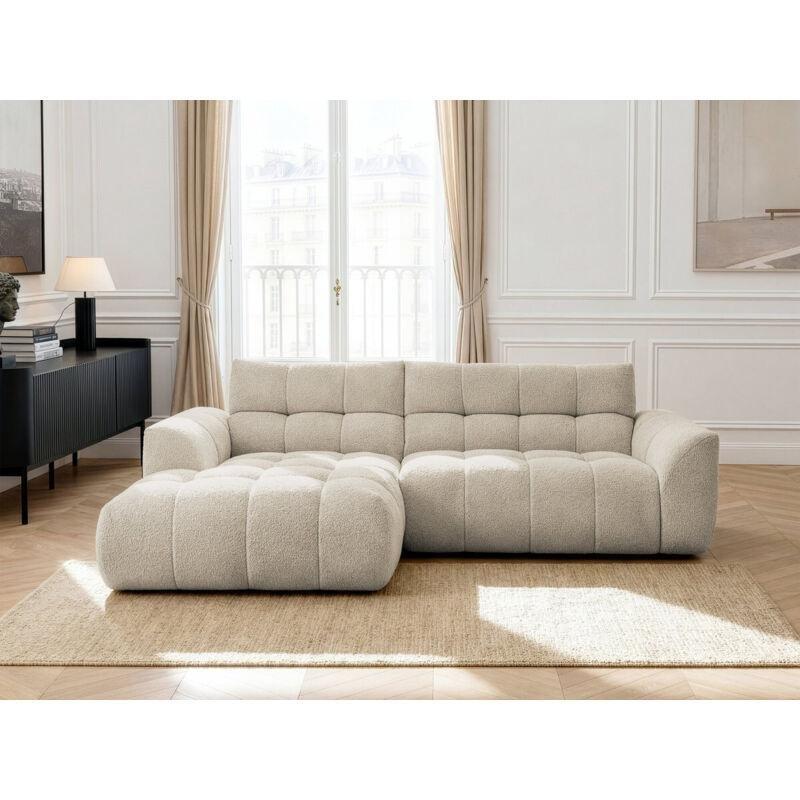 Bej Şönil Kumaş Sol Köşe Koltuk - 277x156 cm - 151981