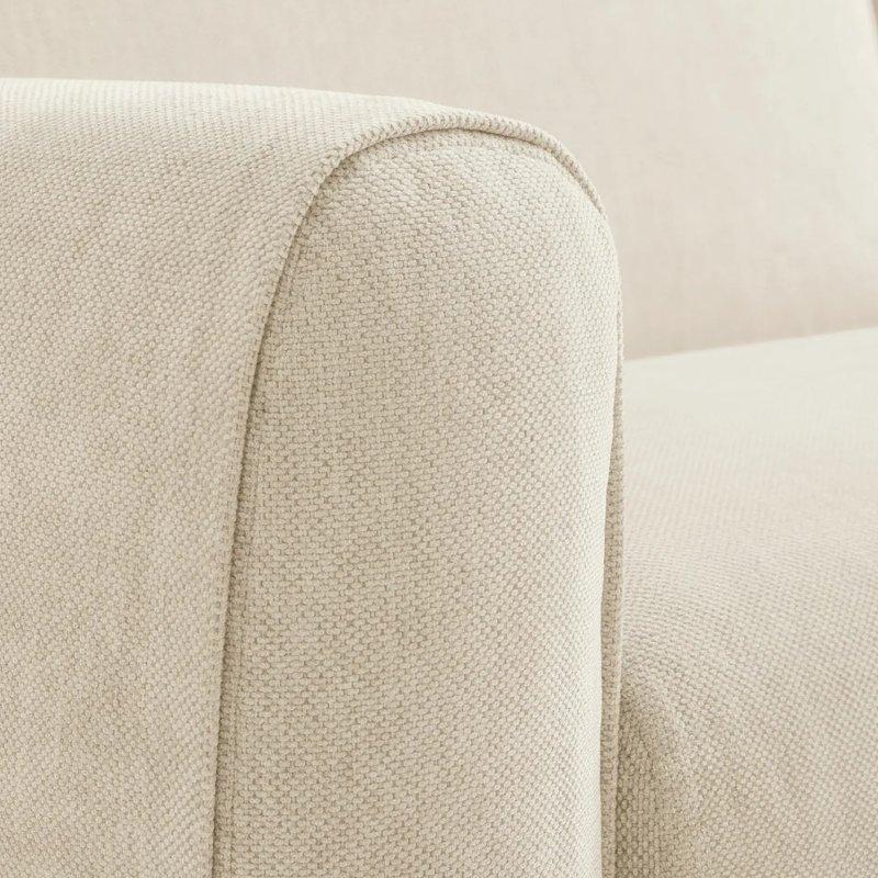 Bej Şönil Kumaş Yataklı Yastık Bölmeli İkili Koltuk - 202 cm - 154487