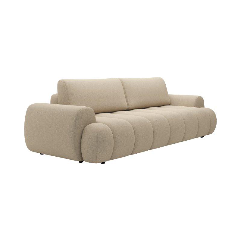 Bej Yataklı Sandıklı Kapitoneli 4 Kişilik Koltuk - 263 cm - 155992