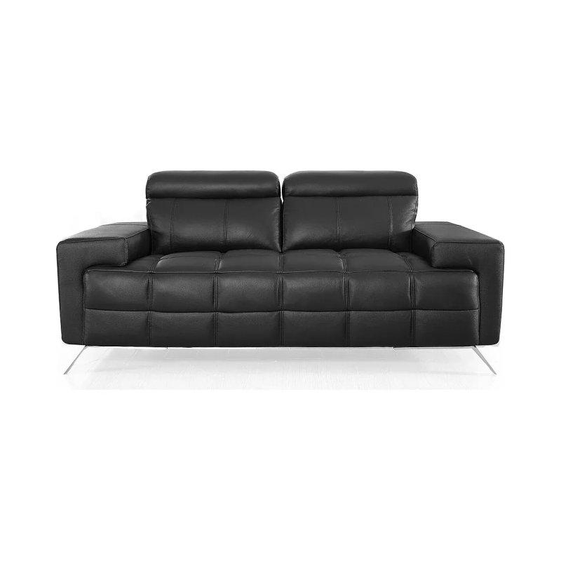 Beyaz Deri 2 Kişilik Jacob Koltuk - 174x100x77 cm - 155158