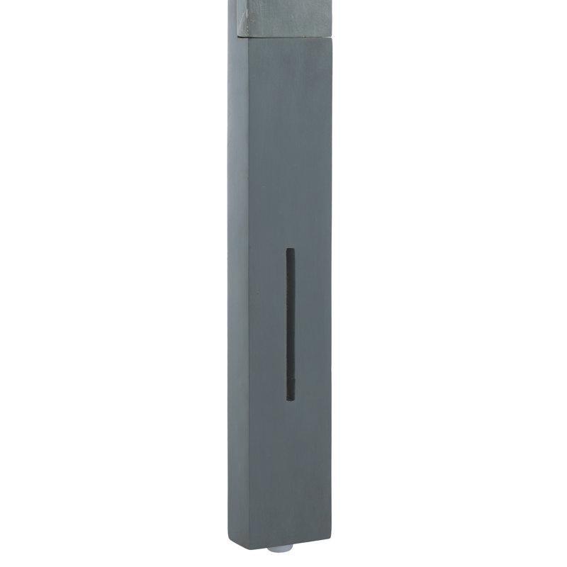 Beyaz Eskitme Geometrik Oymalı Endüstriyel Ahşap Yatak Başlığı - 153 cm - 144747