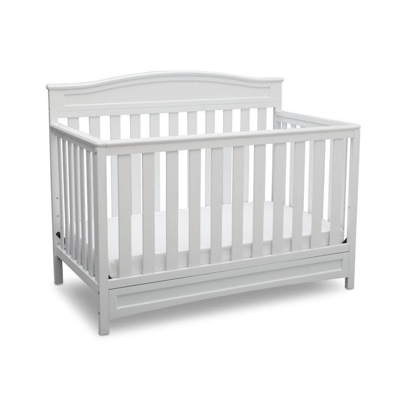 Beyaz Masif Ahşap 4ü 1 Arada Dönüşebilen Büyüyen Beşik - 142x77 cm - 162145