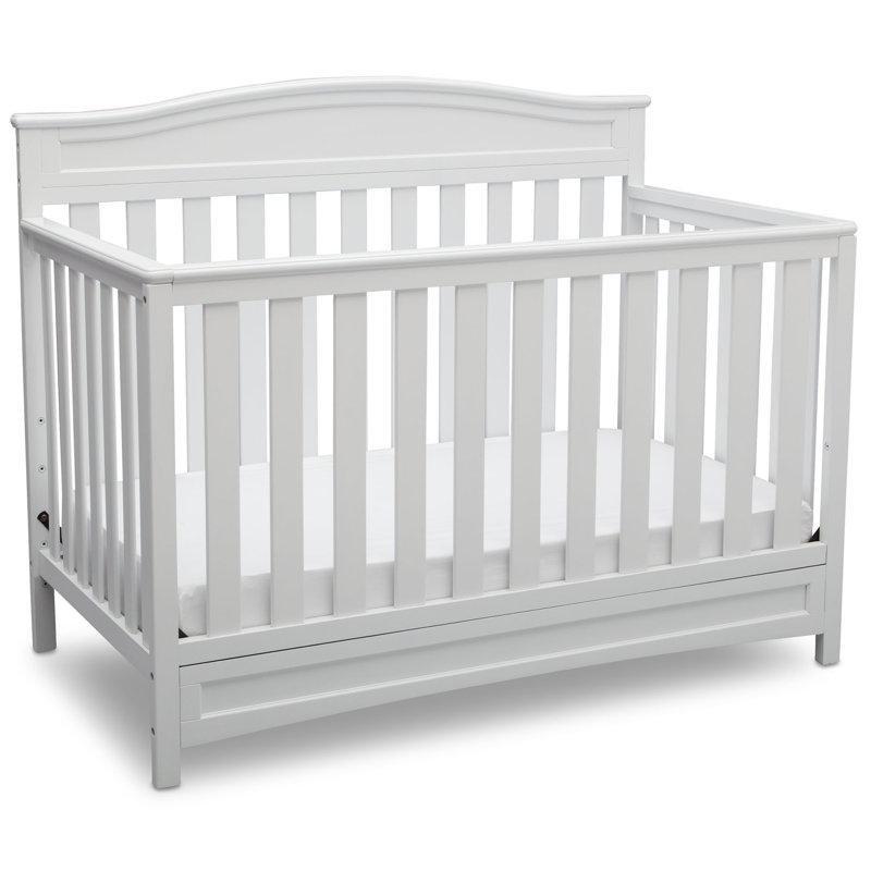 Beyaz Masif Ahşap 4ü 1 Arada Dönüşebilen Büyüyen Beşik - 142x77 cm - 162145