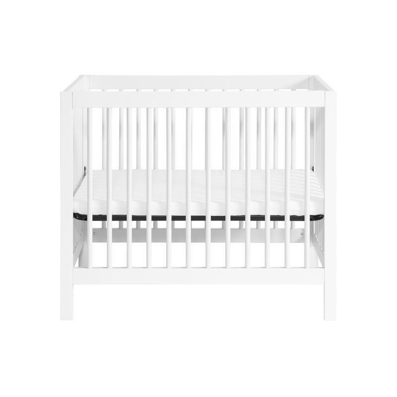 Beyaz Masif Ahşap 4ü 1 Arada Dönüştürülebilir Mini Beşik - 104x67 cm - 161896