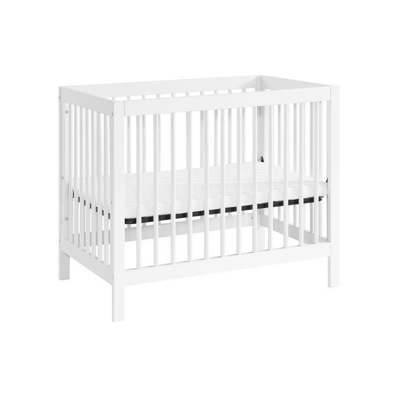 Beyaz Masif Ahşap 4ü 1 Arada Dönüştürülebilir Mini Beşik - 104x67 cm - 161896