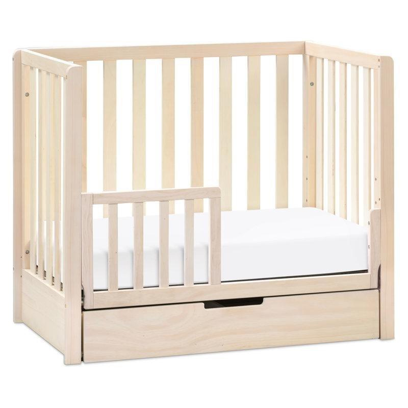Beyaz Masif Çam Çekmeceli 4ü 1 Arada Mini Beşik - 97x61 cm - 162136
