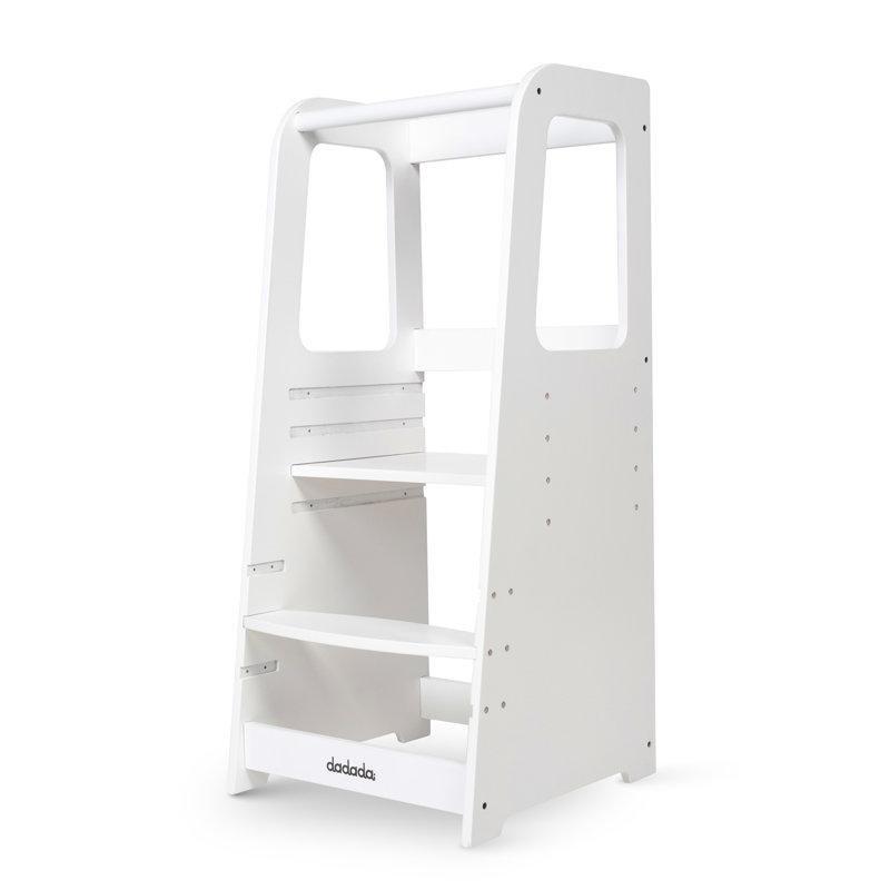 Beyaz MDF Ayarlanabilir 2 Basamaklı Öğrenme Kulesi - 91x41 cm - 162976