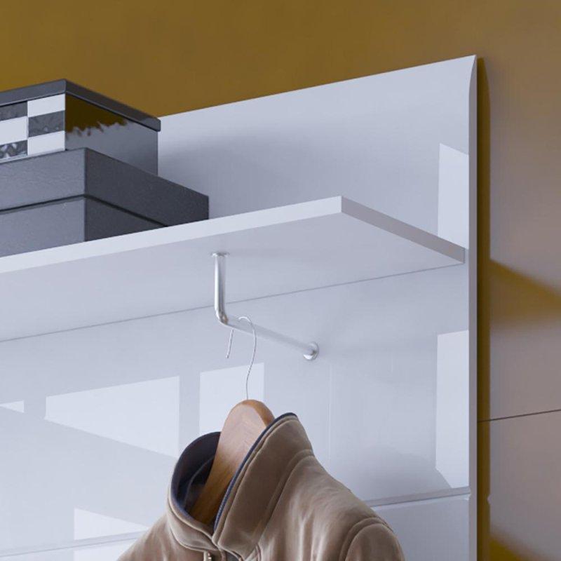 Beyaz MDF Oturaklı ve Askılı Portmanto Vestiyer Seti - 96 cm - 158590