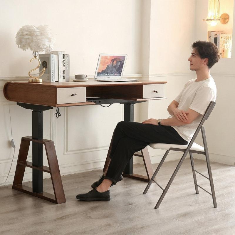 Beyaz Metal Deri Minderli 2li Set Katlanır Sandalye - 146124