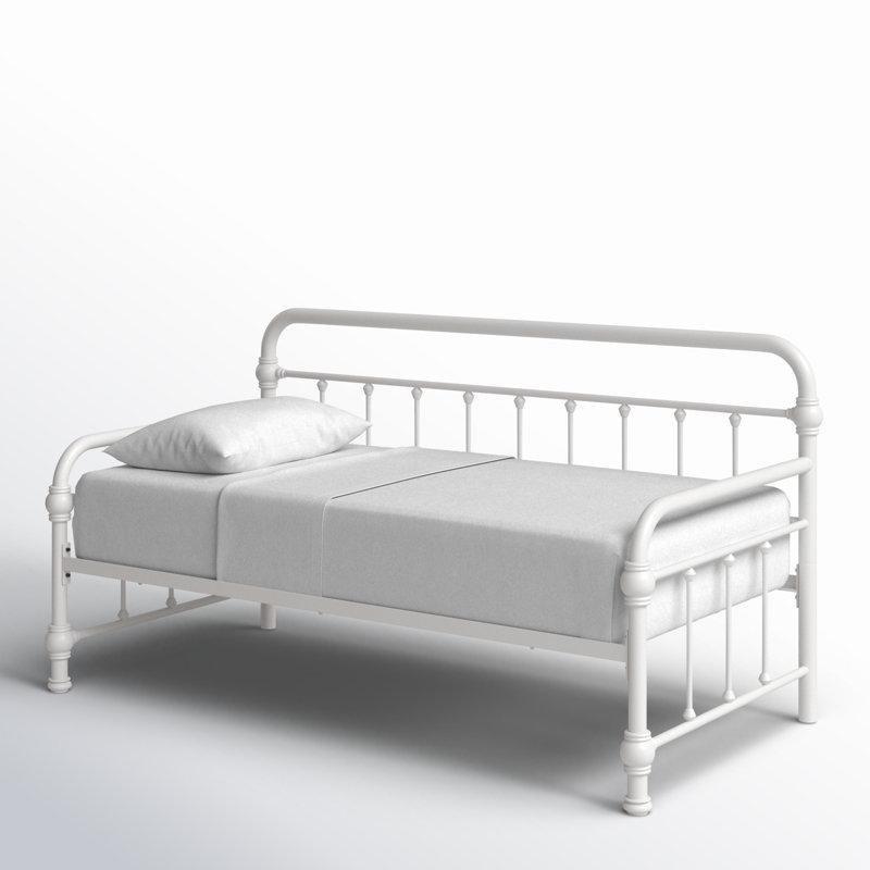 Beyaz Metal Divan Tipi Karyola - 204x107 cm - 142774