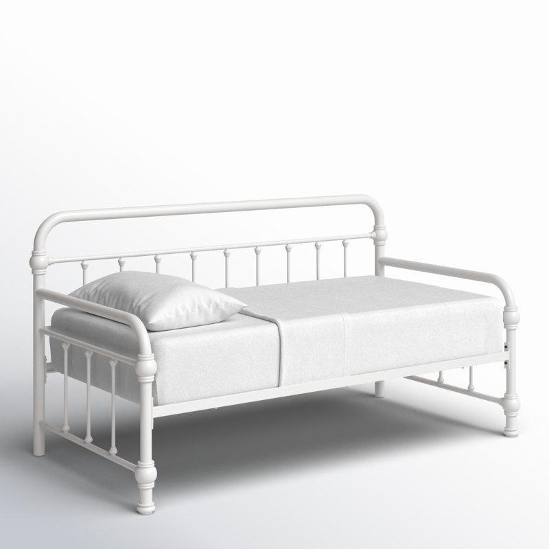 Beyaz Metal Divan Tipi Karyola - 204x107 cm - 142774