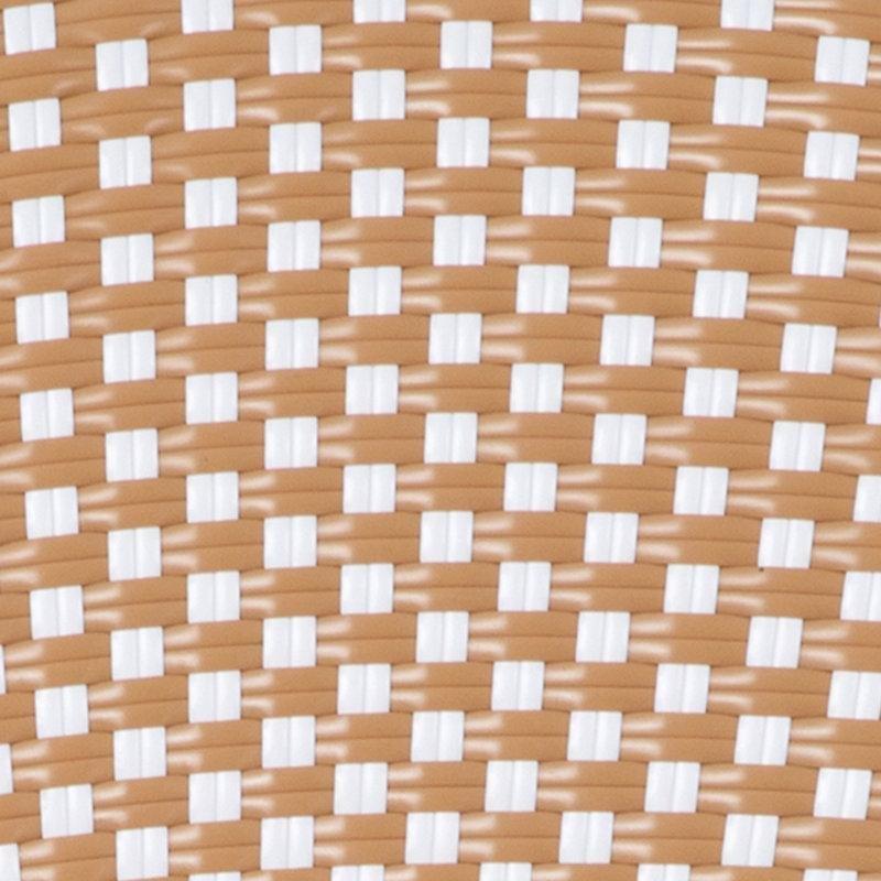 Beyaz Naturel PE Rattan Paris Stili İstiflenebilir Bambu Görünümlü Alüminyum Bar Sandalyesi, 2'li Set - 66 cm - 148728