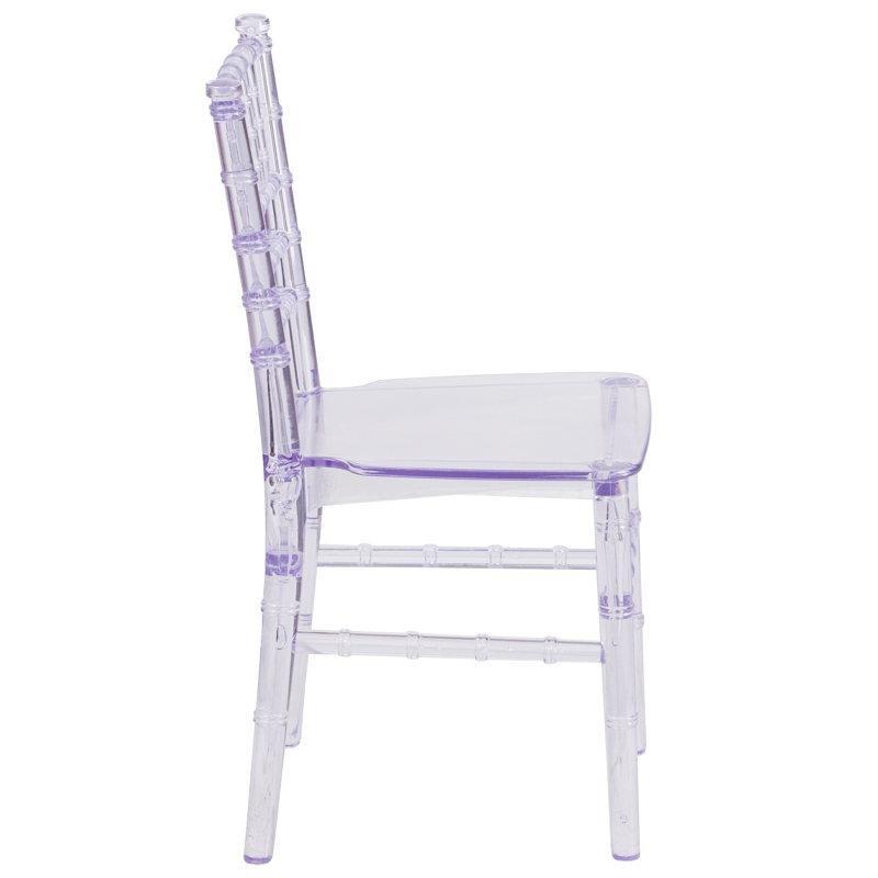 Beyaz Reçine İstiflenebilir 10'lu Set Chiavari Çocuk Sandalyesi - 146913