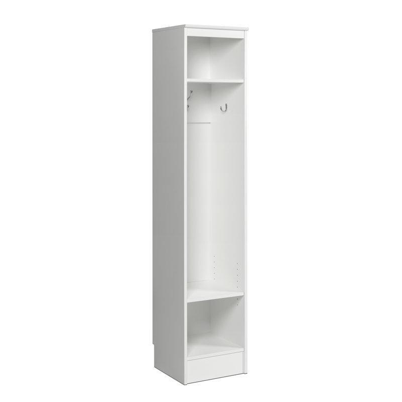 Beyaz Suntalam Ayarlanabilir Raflı 3 Askılı Portmanto Vestiyer - 38x185x40 cm - 159583