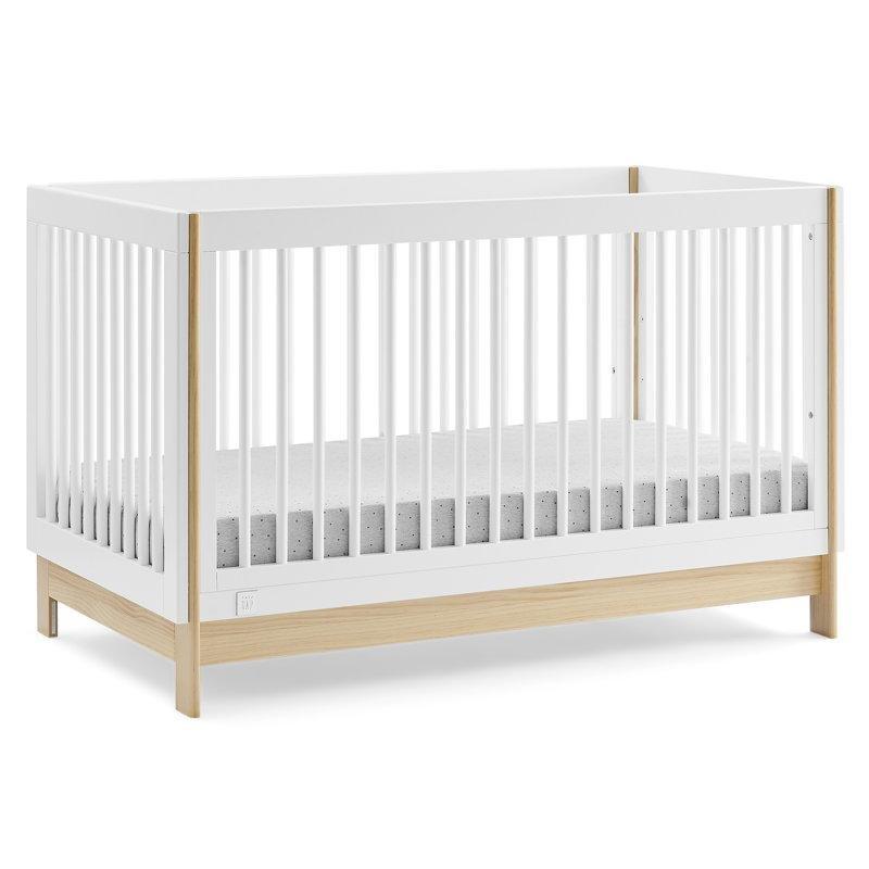 Beyaz ve Doğal Renk Yeni Zelanda Çamı 4ü 1 Arada Büyüyen Beşik - 138x79 cm - 162148
