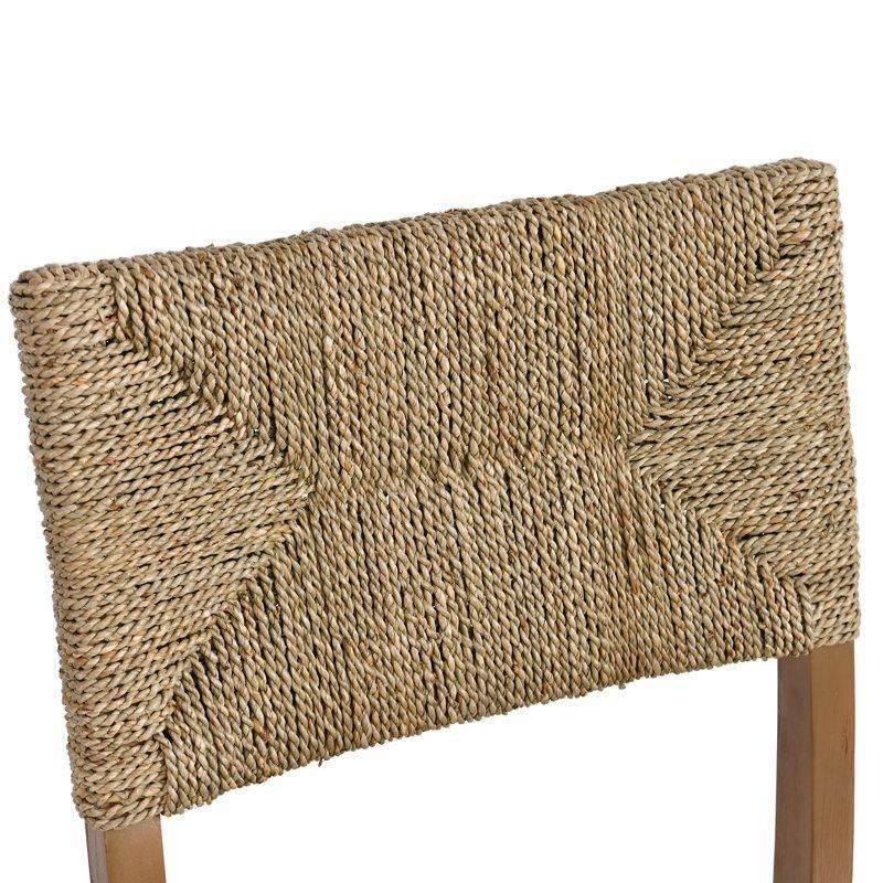 Bistre Kahverengi Dokuma Sırtlı Masif Ahşap 2li Ceviz Sandalye Seti - 54 cm - 145704
