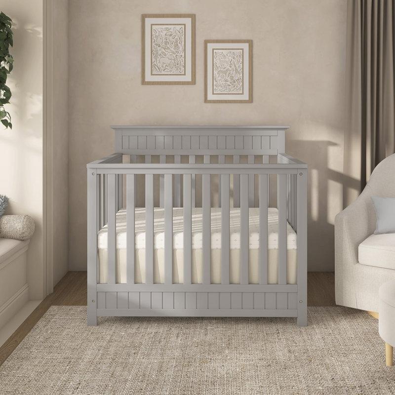 Çakıl Grisi Çam Ağacı 4ü 1 Arada Dönüşebilen Mini Beşik - 109x67 cm - 161938