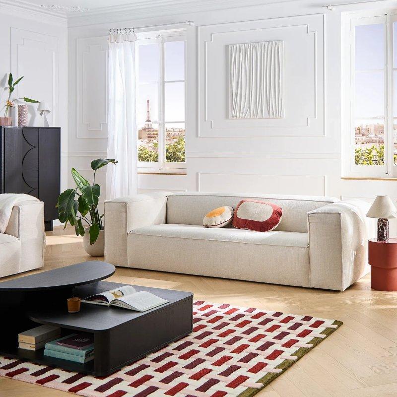 Çam Yeşili Bukle Kumaş 4 Kişilik Koltuk - 265 cm - 154504